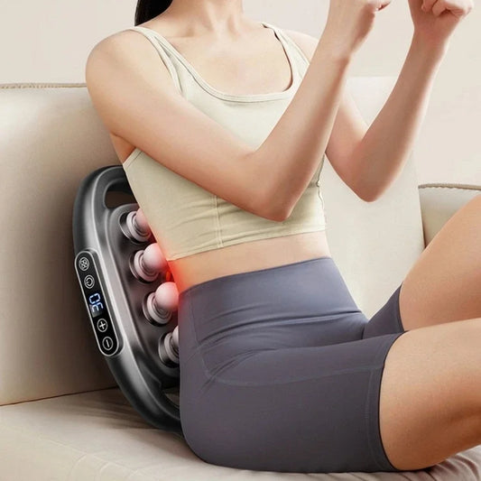 Handheld muscle massage gun with LCD display