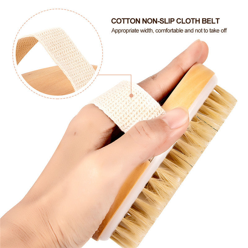 Eco-friendly bamboo skin brush for spa routine