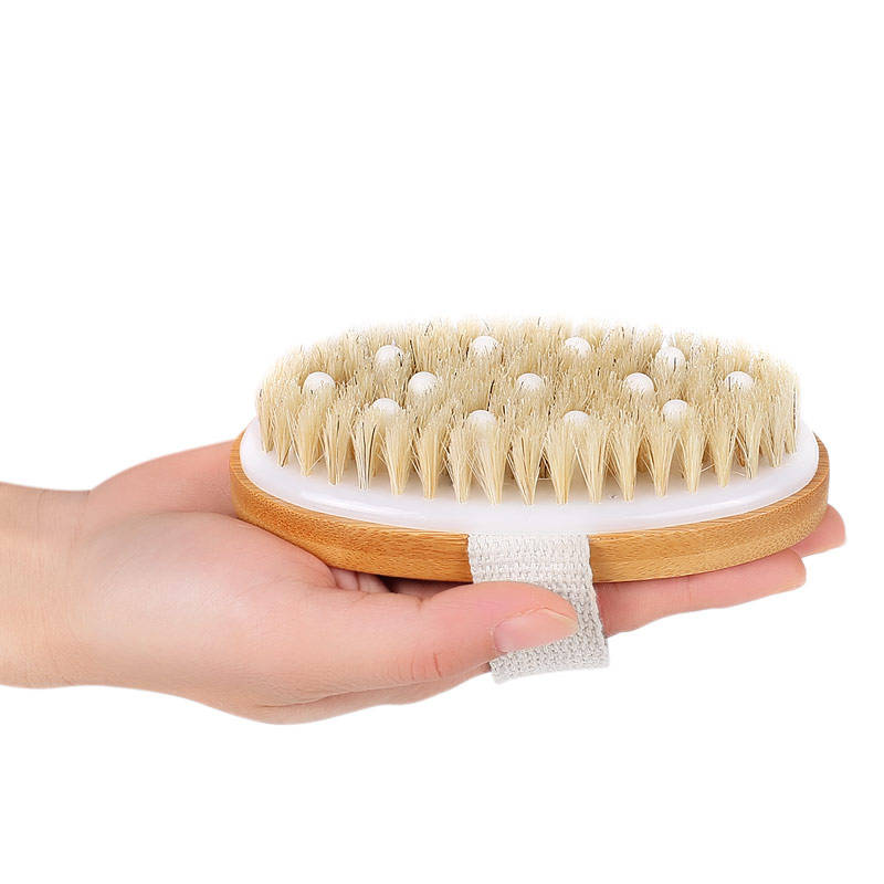 Dry brushing body tool for circulation and wellness