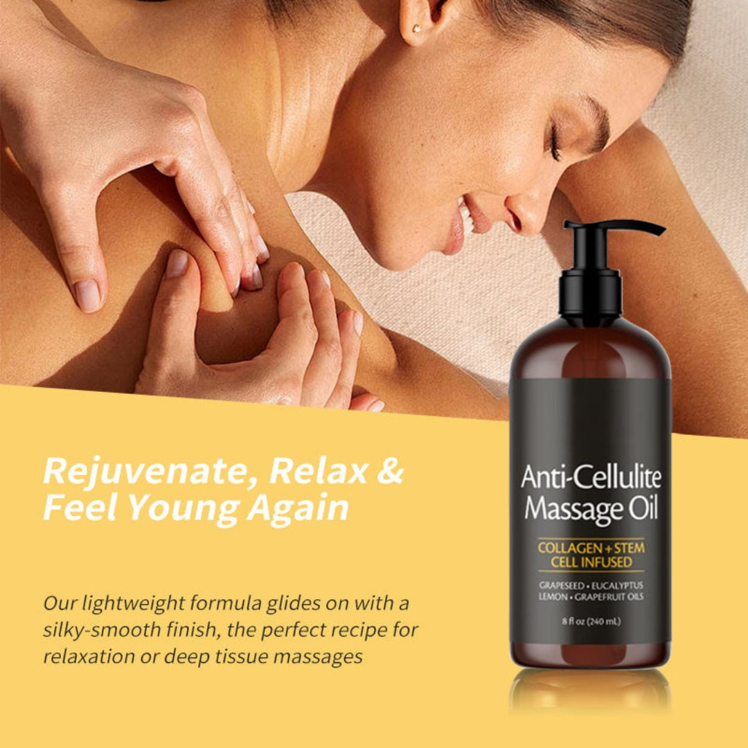 Lightweight body oil for thighs and legs