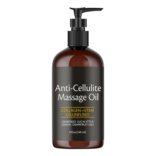 Premium anti cellulite body massage oil bottle 240ml