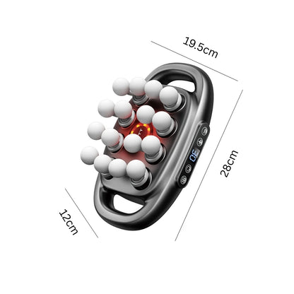 16-Head Deep Tissue Fascia Massager – Full-Body Handheld Muscle Relaxation with Adjustable Power Levels