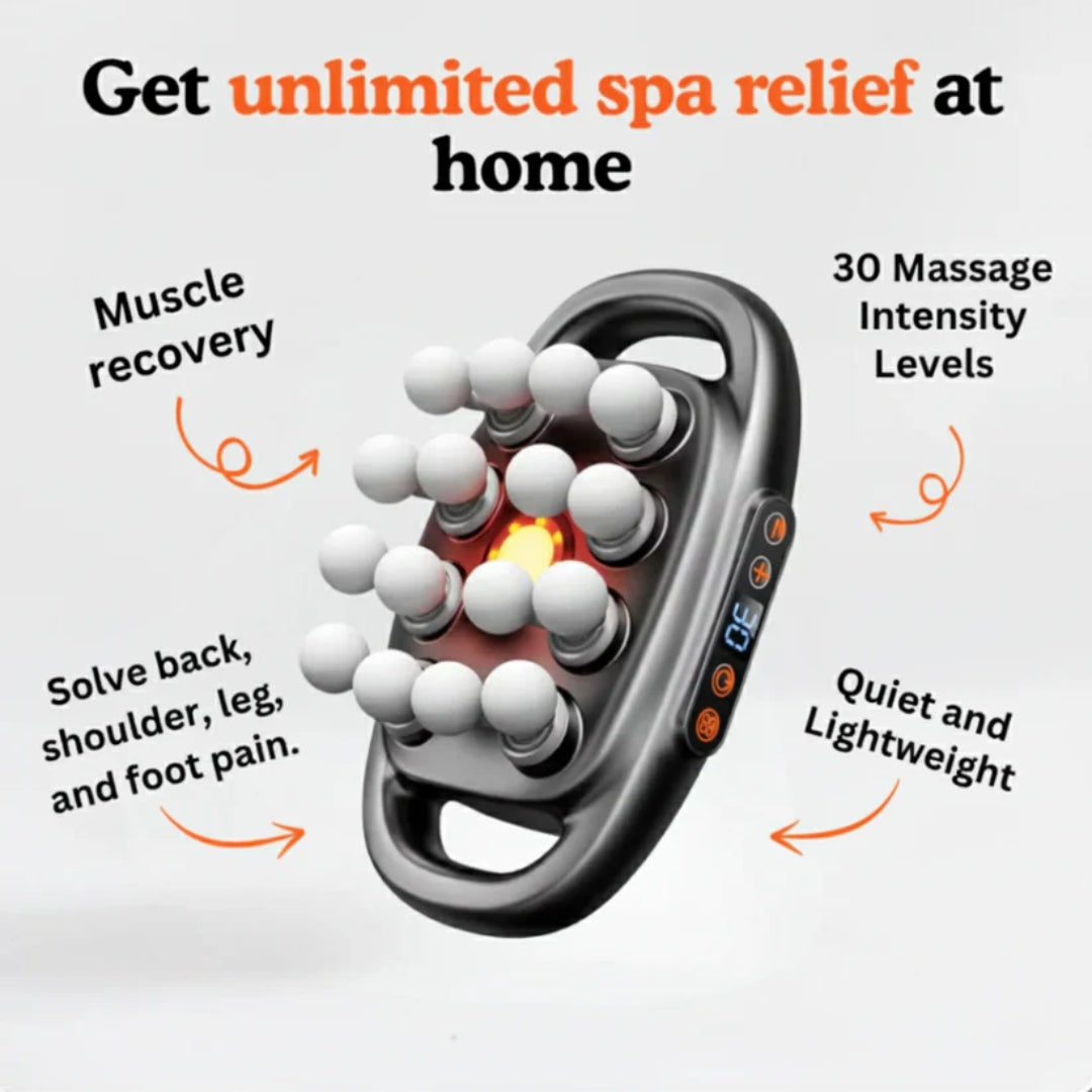 

Portable fascia massage device with rechargeable battery