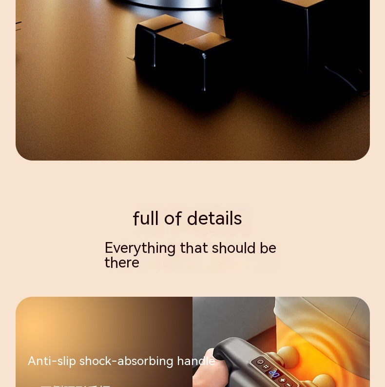 

Compact massager with ultra-quiet motor