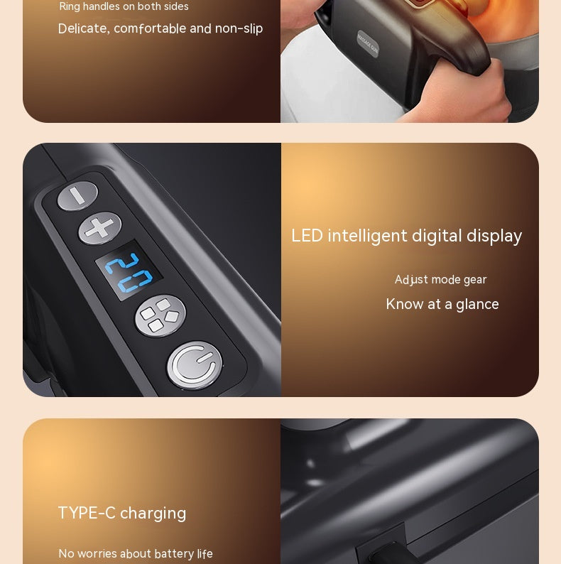 

White four-zone massager for daily relaxation