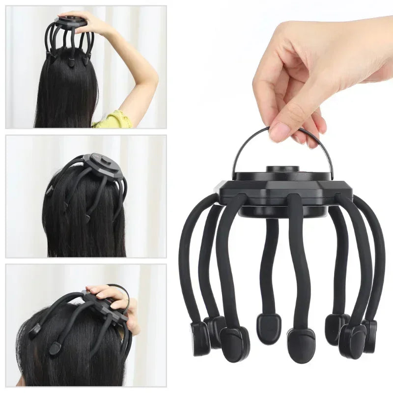 Cordless scalp massager