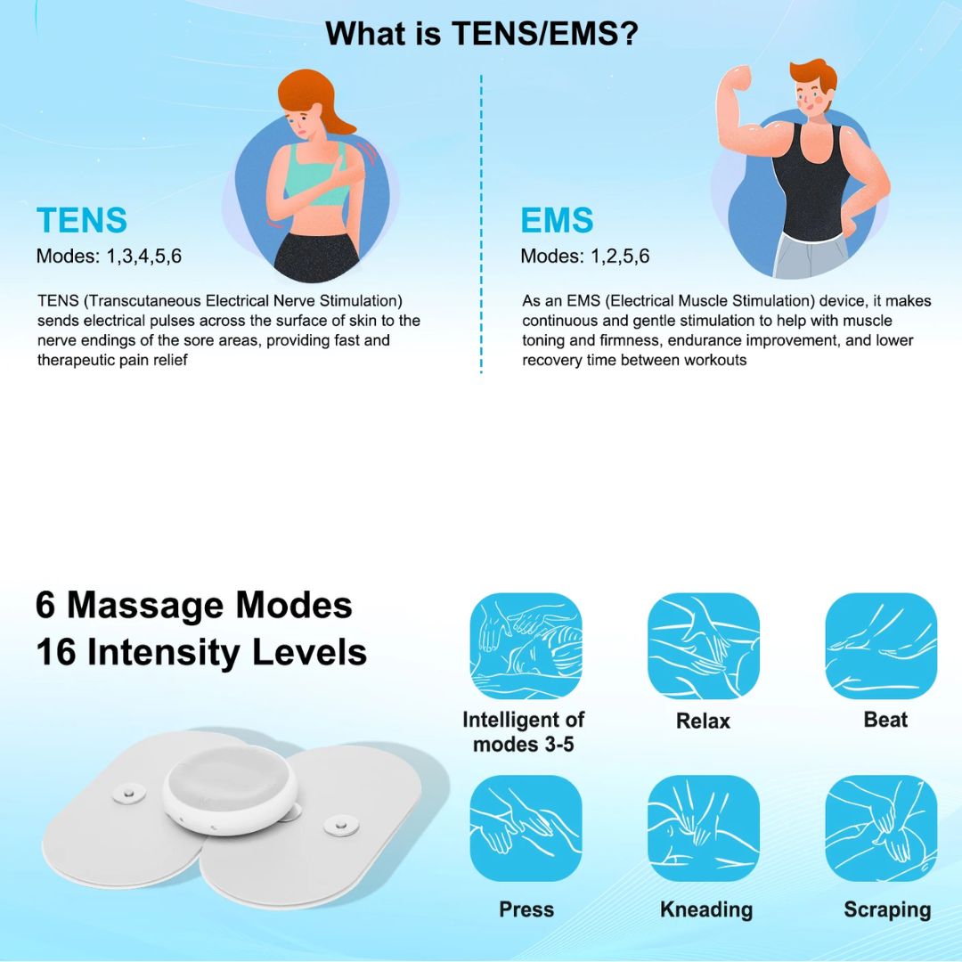 Mini Wireless Pulse Massager - Smart Home Therapy