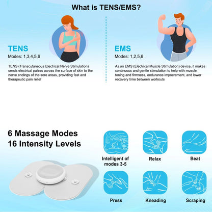Mini Wireless Pulse Massager - Smart Home Therapy