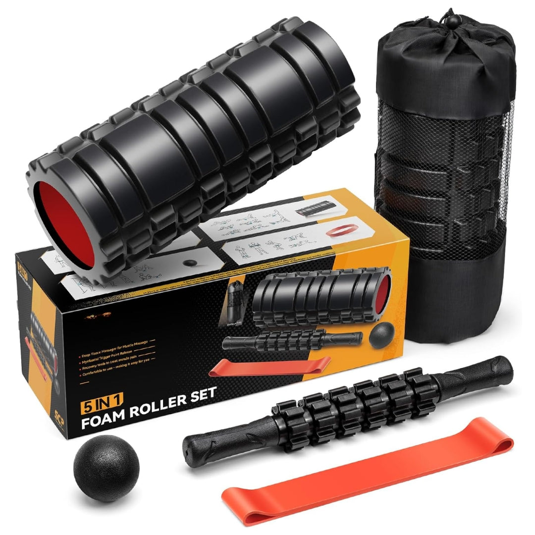 

Fitness stretching band and foam roller equipment