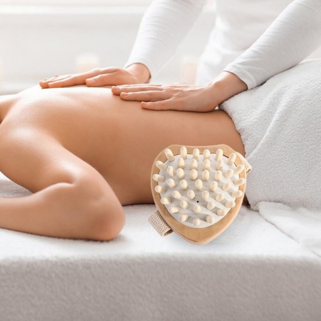 Wooden Body Massage Brush - Muscle Relaxation Handheld Guasha