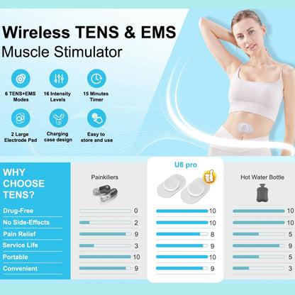 Mini Wireless Pulse Massager - Smart Home Therapy