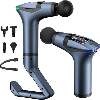 Long-handle electric percussion massager for back and body