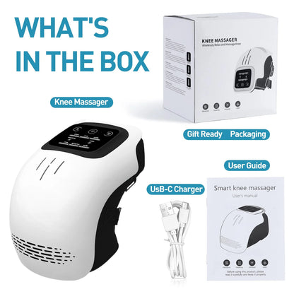 Cordless Joint Massager – Adjustable Heat, Vibration & Red Light Support for Knee, Shoulder & Elbow Comfort