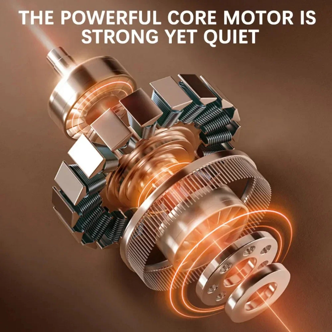 

Close-up of heated kneading nodes inside transparent shell