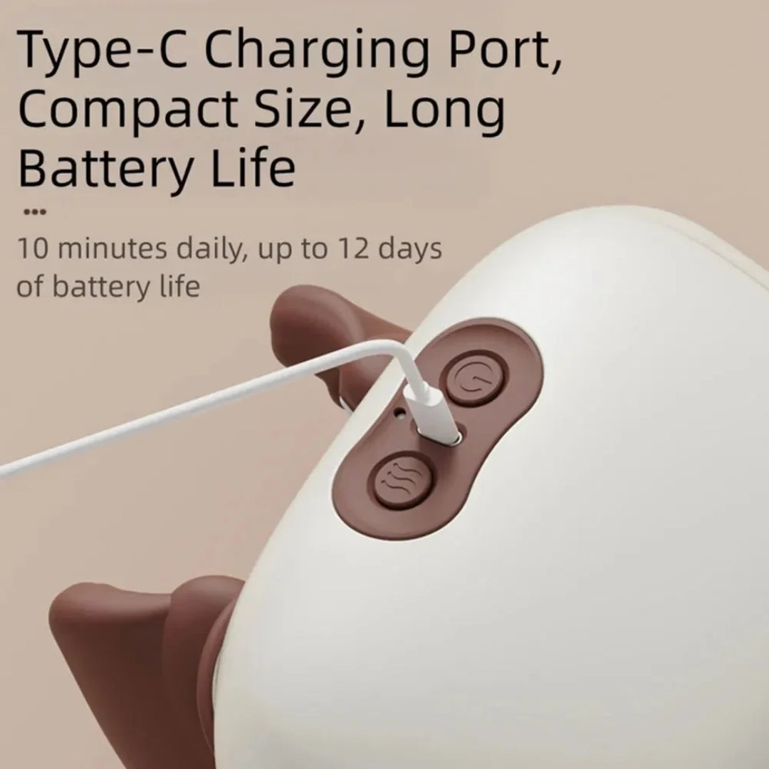

Type-C rechargeable neck massager with long battery life