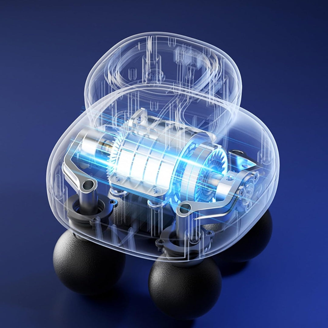 

Four-head massage device shown in compact design