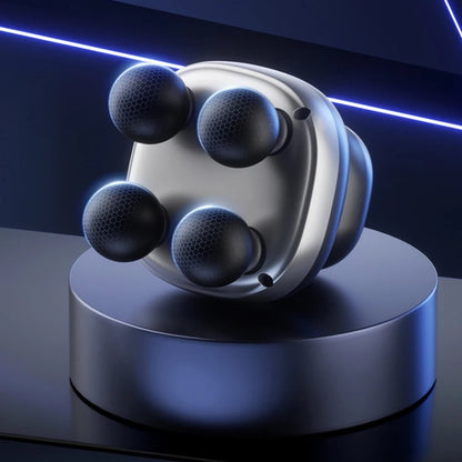 Four-Head Percussion Fascia Massager – Automatic Mini Electric Device for Muscle Relaxation