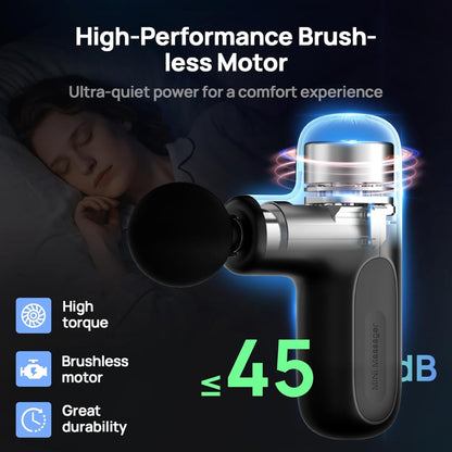 

High-speed vibration massager for travel and gym