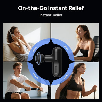 

Travel-sized vibration massager with ergonomic shape