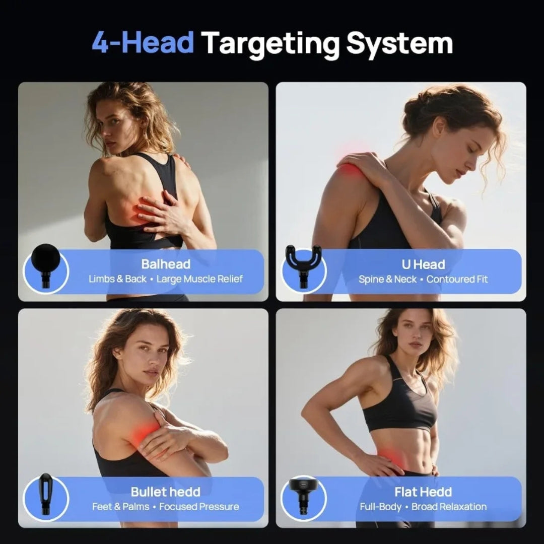 

Rechargeable portable massager with long battery life