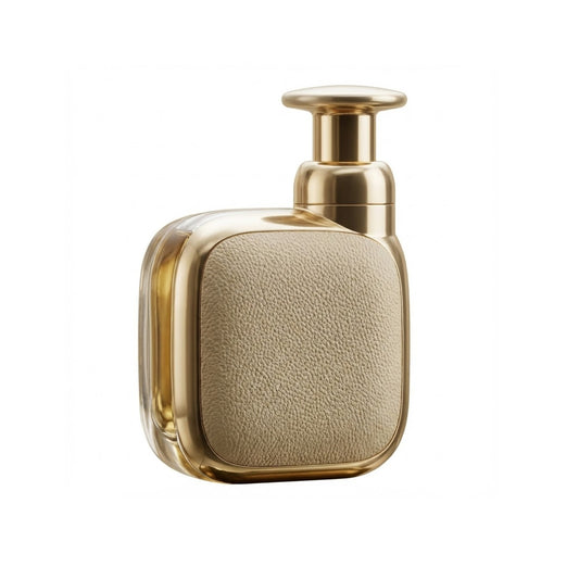 Mini silicone fascia massager in light gold finish