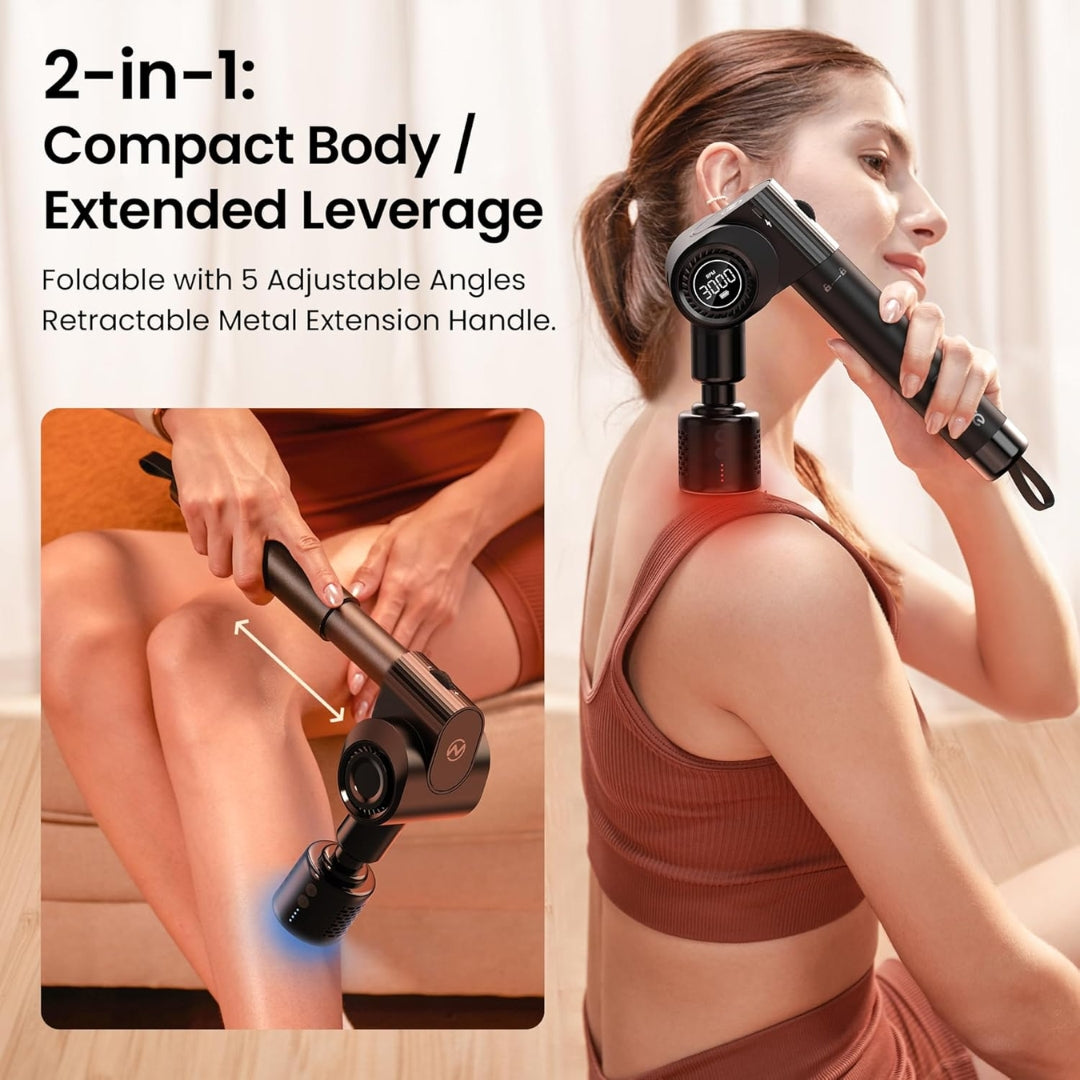 

Quiet brushless motor massage device for daily use