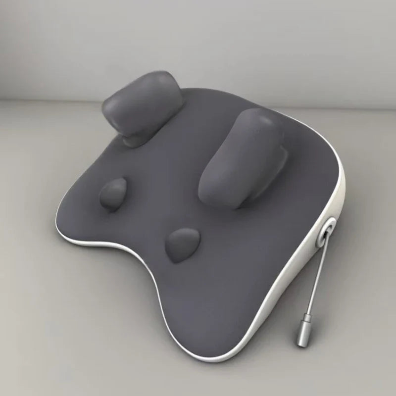 Heated shiatsu massage cushion