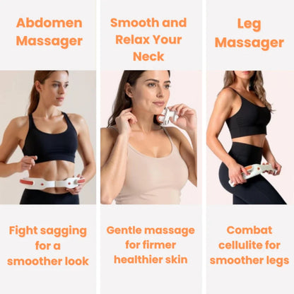 Round Ring Anti-Cellulite Deep Tissue Massage Roller – 14-Wheel Deep Tissue Roller