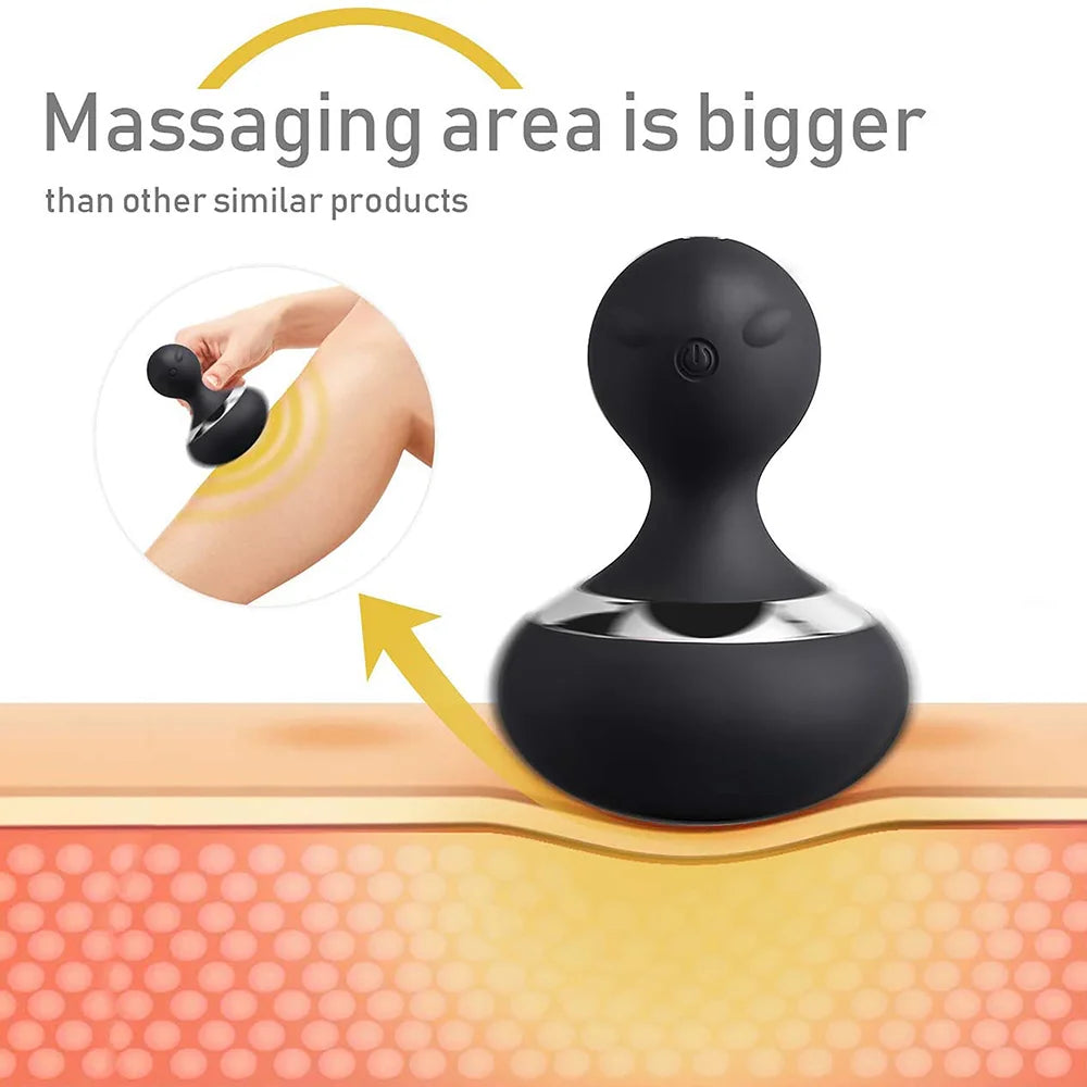 Low noise body massage device with adjustable modes