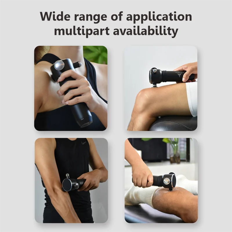 

Aluminum cordless muscle massager with brushless motor