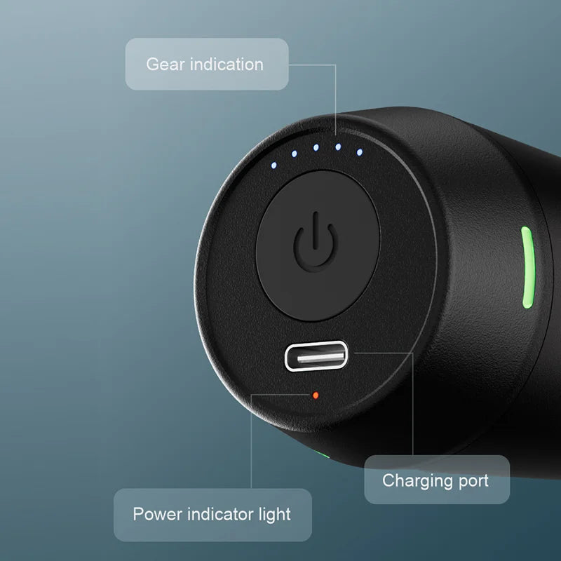 

Lightweight cordless massager for neck back and legs