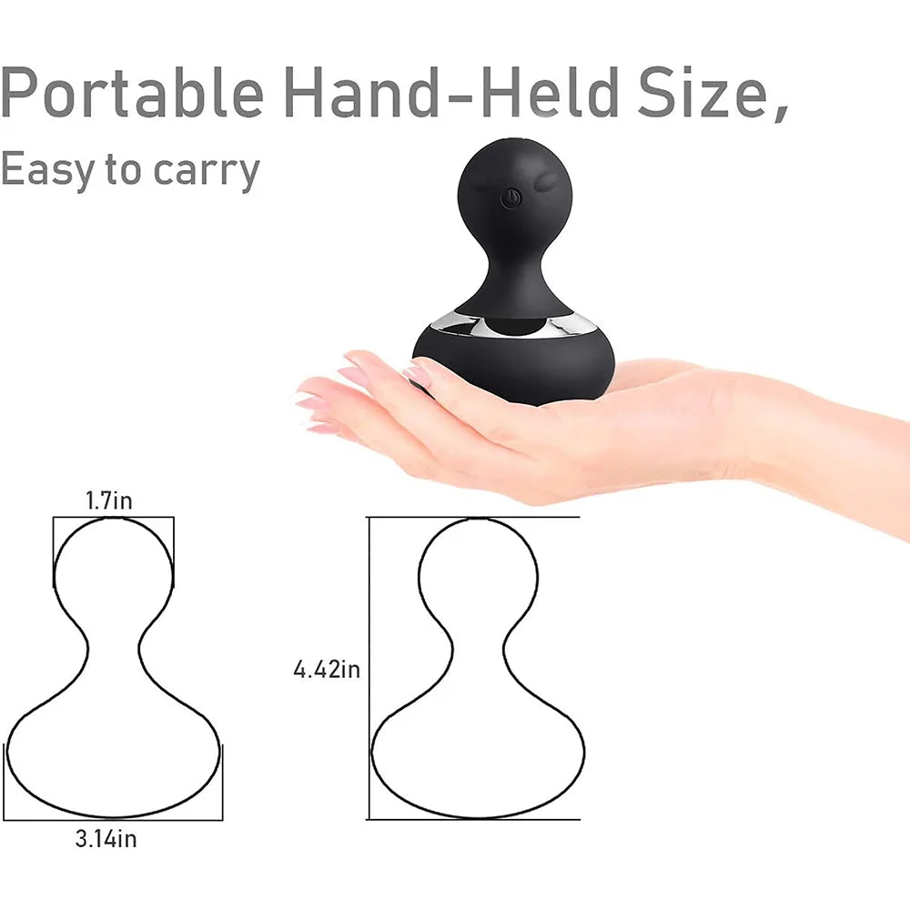 

Durable ABS and silicone handheld massager