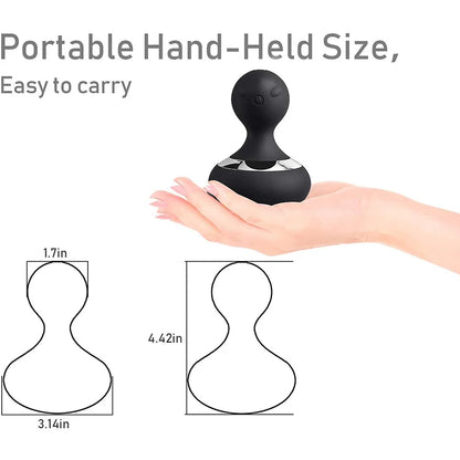 

Durable ABS and silicone handheld massager