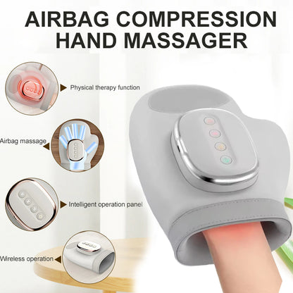 Wireless Electric Glove Hand Massager – Kneading Rollers for Wrists, Fingers & Palms