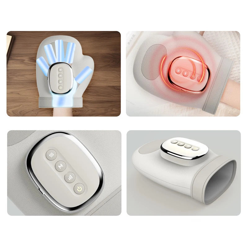 Wireless Electric Glove Hand Massager – Kneading Rollers for Wrists, Fingers & Palms