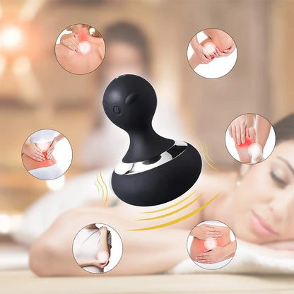 

Portable handheld vibration massager in soft silicone
